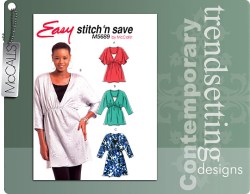 5689 SO EZ LO V TUNICS & TOPS PATTERN 10-18