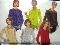 5705 EZ CARDIGAN LENGTH DETACH COLLAR, TOP KNIT PATTERN 6-16