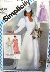5724 82 BRIDES/MAID DRESS,DETACH TRAIN PATTERN 6,8,10