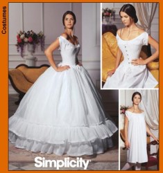 5726 CIVIL WAR CORSET, CHEMISE, PETTICOAT PATTERN 14-20,6-12