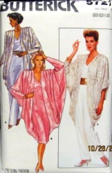 5727 DRAPED COCOON JACKET,DRESS,TOP,PANTS PATTERN 8-24 3 SIZES