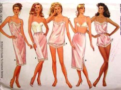 5740 BUTTERICK CAMISOLE, PANTIES,  TEDDY, SLIPS 87 PATTERN 6-10,12- 16,18-22 CHOICE