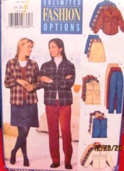 5755 EZ ZIPPY SHIRT,VEST,SKIRT,PANTS PATTERN 18-22, 6-10