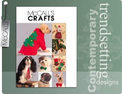 5777 PET STOCKINGS, TOPS,ORNAMENTS,COLLAR PATTERN SM-XL DOG