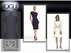 7518 VOGUE STRT-A-LINE BIAS DRAPE DRESS PATTERN 6-10,18-22