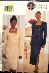 5818 EZ LINED LS BUTTON TOP,SKIRT LENGTHS PATTERN 8-12,14-18