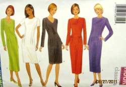 5820 EZ 3 HR STRT SS-LS FRONT PLEAT DRESS LENGTHS PATTERN 8-24