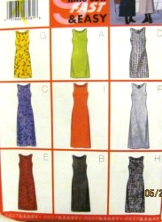 5821 9 SO EZ FIT A-LINE SLEEVELESS JUMPERS LENGTHS PATTERN 6-10