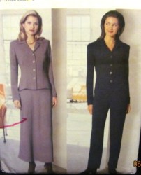 5833 BUTTON LS FIT TOP,FLARE BIAS SKIRT,PANTS PATTERN 14-18