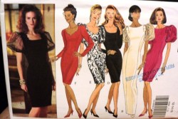5849 EZ SS-LS STRT LINED DRESS 3 LENGTHS PATTERN 12-16
