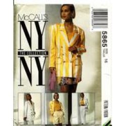 5865 MCCALLS NY NY JACKET, PLEAT SKIRT, PANTS, SHORTS PATTERN 12,14,16