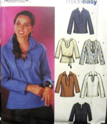 5911 SIMPLICITY 6 EZ PULLOVER LACED  / EMBELLISHED TOPS PATTERN 6-12 OR 14-20 CHOICE UNCUT