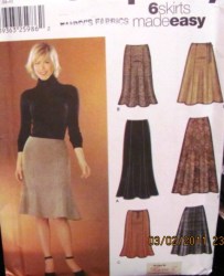 5914 6 EZ FLARE SKIRTS LENGTHS PATTERN 6-12