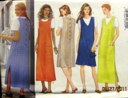 5926 A-LINE BK BUTTON JUMPER LENGTHS,SS TOP PATTERN 14-18,20-24