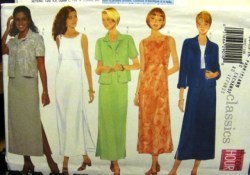 5932 SS-LS JACKET,LONG SLVLSS EMPIRE DRESS 3 HR PATTERN 14-24