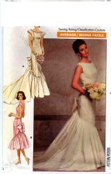 5941 87 GLORY LACE FLOUNCY MERMAID DRESS LENGTHS PATTERN 8-12