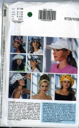 5948 13 CUTE VISOR,  FLOPPY, BUCKET,  BRIM HATS PATTERN