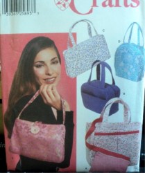 5968  SIMPLICITY 5 NICE SIZE SHAPED HANDLE BAGS, POUCH PATTERN