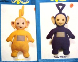 5976 5969 TELETUBBIES TINKY WINKY LAA LAA 2 DOLL PATTERNS