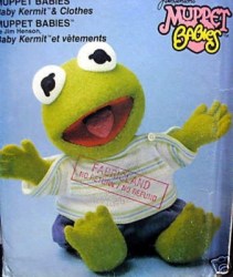 8966  Vogue 15'' HENSON BABY KERMIT THE FROG, CLOTHES MUPPET PATTERN