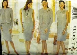 6002 EZ SHORT JACKET,SHEATH DRESS,TOP,SKIRT PATTERN 8-12