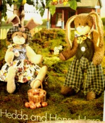 6046 22'' HEDDA, HENRY HARE BUNNY DOLLS,CLOTHES PATTERN
