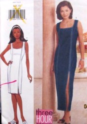 6063 EZ 3 HR FIT STRT SLIT SHEATH DRESS 2 LENGTHS PATTERN 6-10