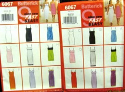 6067 EZ 9 FIT STRAPPY EMPIRE DRESSES LENGTHS PATTERN 6-22 3 SIZE