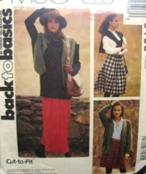 6106 EZ PLEATED SKIRT 3 LENGTHS PATTERN 8-12,12-16