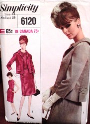 6120 SLVLSS PANEL DRESS,BELT,JACKET 65 PATTERN 14 34