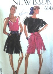 6145 NEW LOOK ELASTIC WST FLARE SHORTS PATTERN 8-18