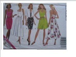 6149 EZ SHORT JACKET, HALTER/CULOTTE DRESS LENGTHS PATTERN 6-10