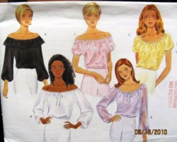 6151 PEASANT CUTIE SS-LS TOPS PATTERN 8-12