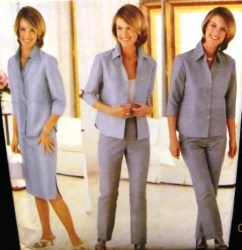 6163 EZ BUTTON TOP,SKIRT,TAPER LO RISE PANTS PATTERN 6-22