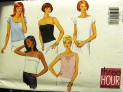 6164 3 HR EZ PULLOVER TOPS SLVS/STRAPLESS OR NOT PATTERN 12-16