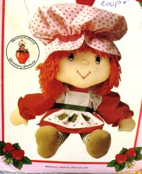 6173 BUTTERICK  21''  STRAWBERRY SHORTCAKE DOLL, CLOTHES, APRON, HAT PATTERN