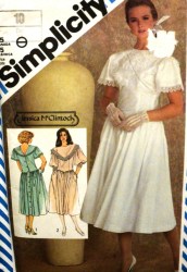 6270 MCCLINTOCH BACK BUTTON DROP WST YOKE DRESS PATTERN 10