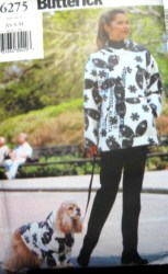 6275 EZ MS BOXY HOODI SWEATSHIRT,DOG S-L PATTERN XS-M