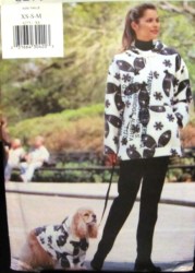 6275 BOXY OVERSIZE HOOD SWEATSHIRT,DOG SWTSHIRT S-L PATTERN XS-M
