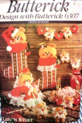 6307 XMAS BEAR GARLAND, NURSERY ANGEL, STACKER, MOBILE PATTERN