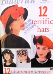 6308 12 AWESOME BRIM,BERET,BUCKET, FUR,POORBOY HATS PATTERN