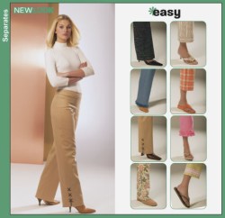 6319   New Look 8 PANT STYLES, LENGTHS CUTE PATTERN 6-16 Uncut