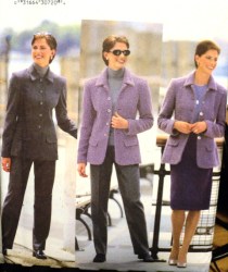 6342 BUTTERICK UNLINED SMART JACKET, SKIRT, PANTS PATTERN 6-10,18-22