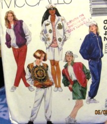 6342 LINED/UNLINED ZIP JACKET, SPORT PANTS, SHORTS PATTERN S-XXL