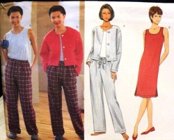 6354 BUTTERICK EZ CASUAL CARDIGAN, TANK TOP, TANK DRESS, PANTS PATTERN 6-22 3 sizes choice uncut