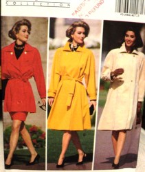 6355 EZ 2 BREASTD SWING COAT LENGTHS,RSD WST SKIRT PATTERN 12-16