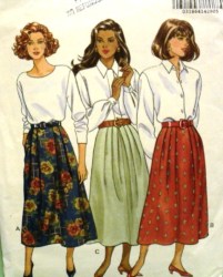 6358 BUTTERICK EZ LONGER FLARE PLEAT SKIRT PATTERN  6-10; 12-16 CHOICE
