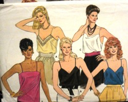6375 FIT STRAPPY BIAS/WRAP/INSET CAMI TOPS PATTERN 10, 14