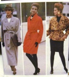 6416 EZ UNLINED 2 BRSTD COAT LENGTHS,JACKET,SKIRT PATTERN 12-16