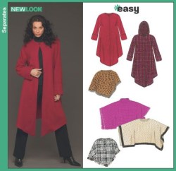 6432  PONCHO, CAPE, HOODIE OR NOT PATTERN XS-XL
